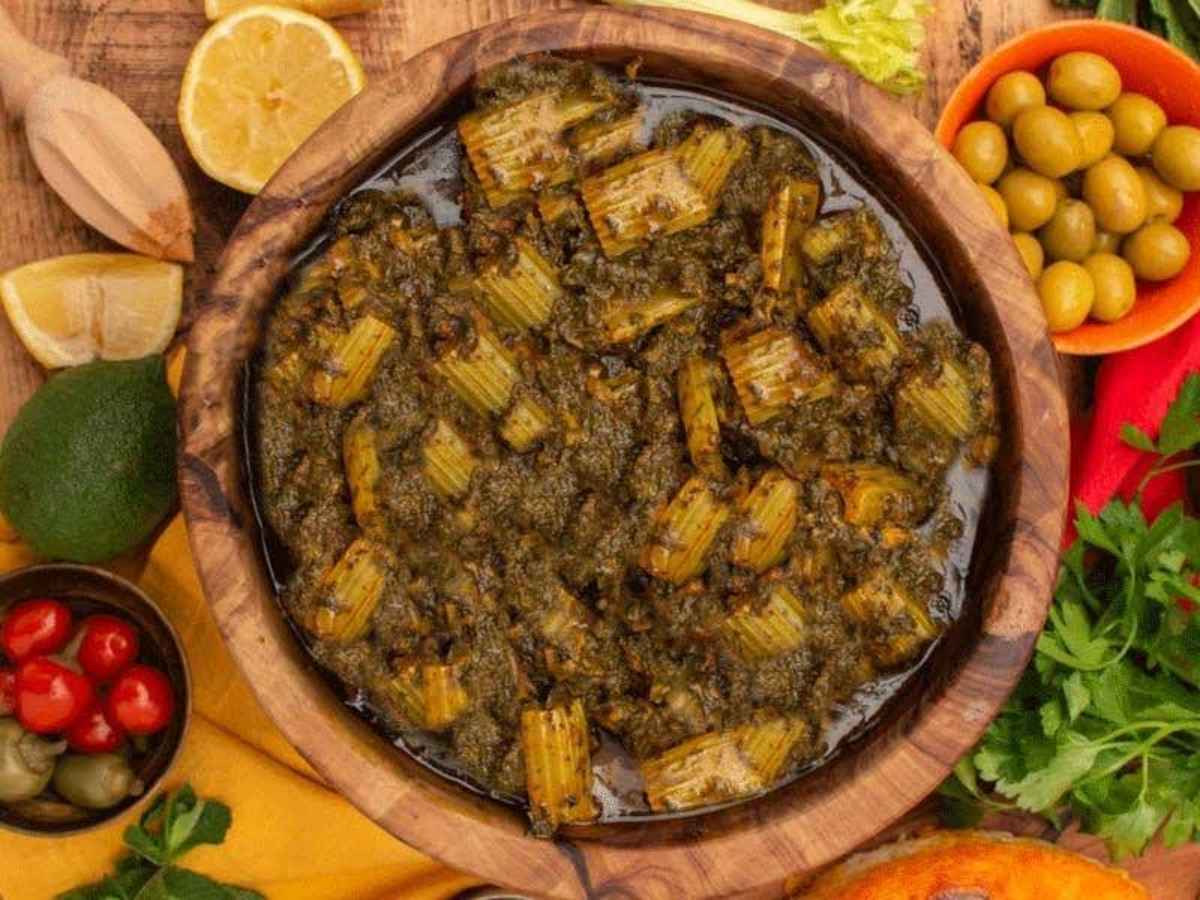 انواع غذا با سویا-خورشت کرفس