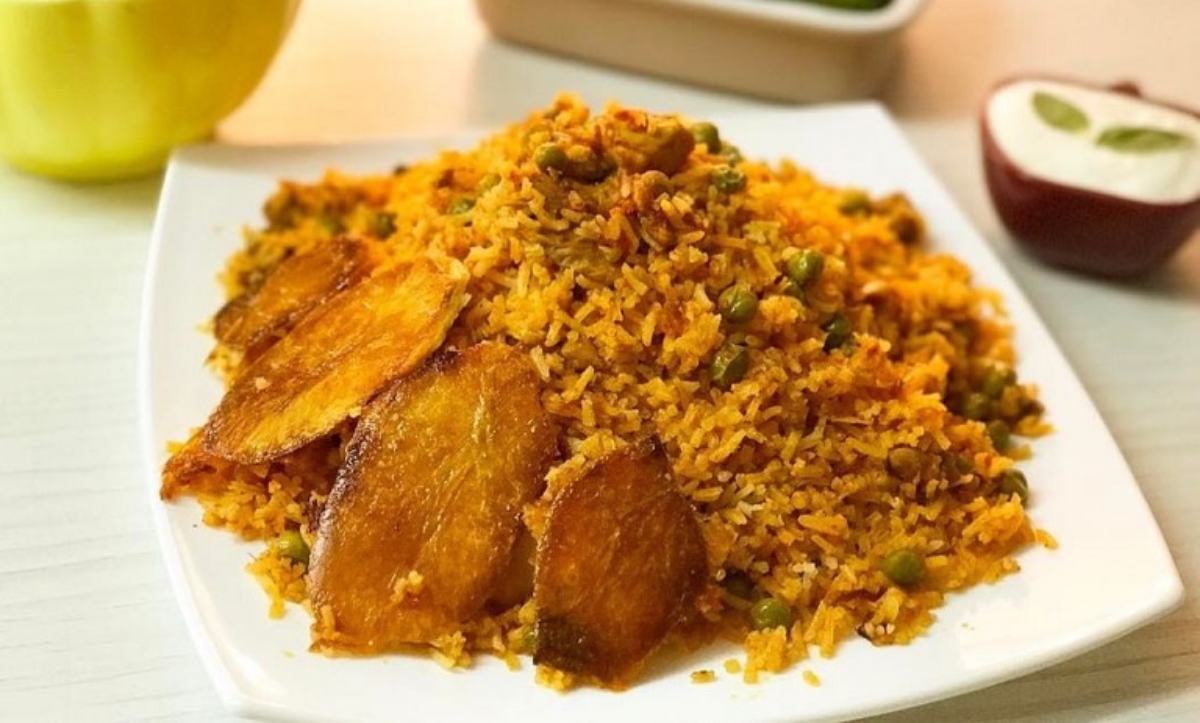 غذای کارمندی ساده-نخودپلو