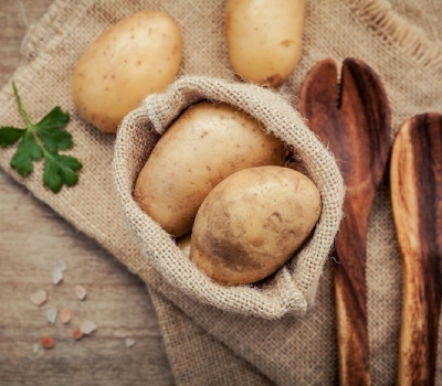 لقمه مدرسه با سیب زمینی