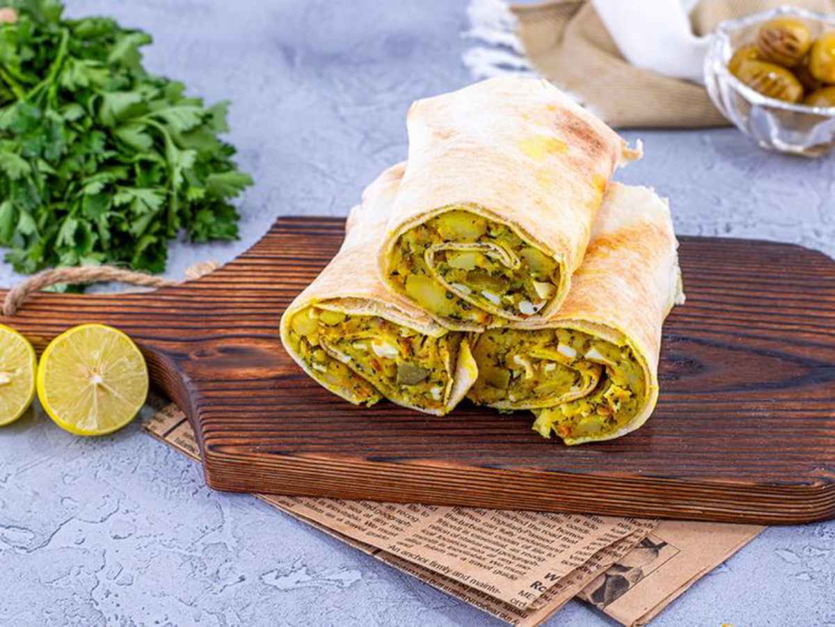 لقمه با سیب زمینی برای مدرسه