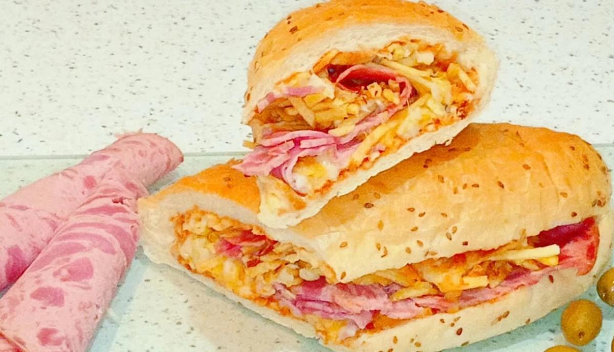 لقمه مدرسه سیب زمینی و کالباس