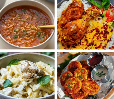 غذا برای افطار با مرغ