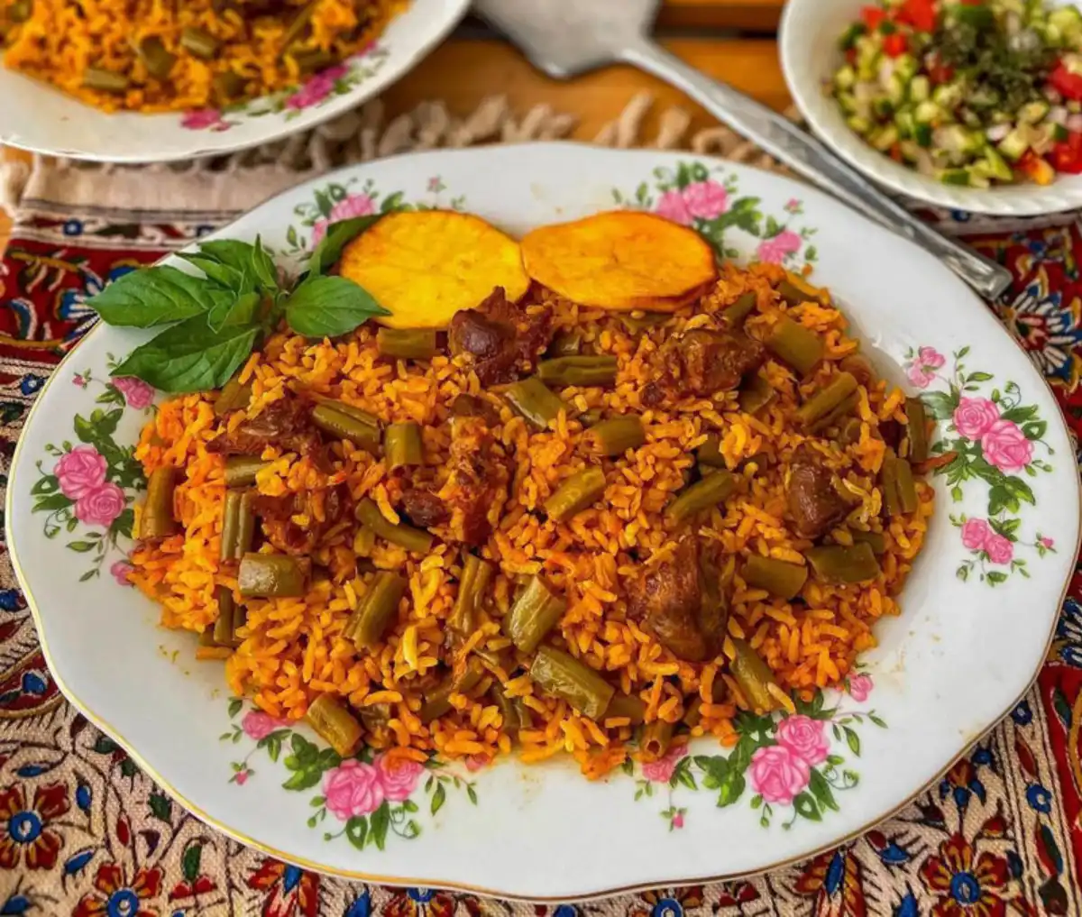 ایده غذا با لوبیا سبز